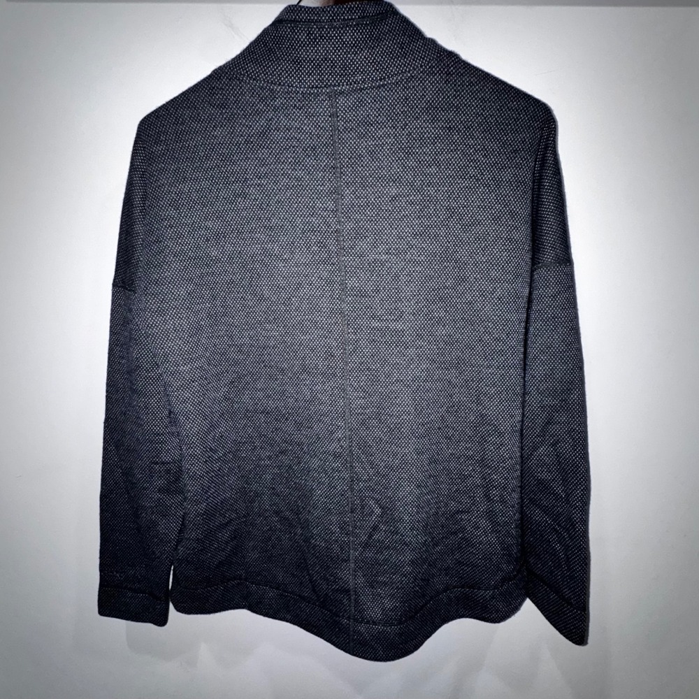 Marmot‎ Addy Pullover Women Lg Charcoal Gray EUC Wool Blend Button Neck Gorpcore - Picture 6 of 12